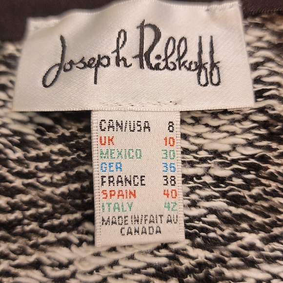 Joseph Ribkoff Zebra Print Long Sleeve Cotton Blend Sweater Size 8 - Picture 5 of 7